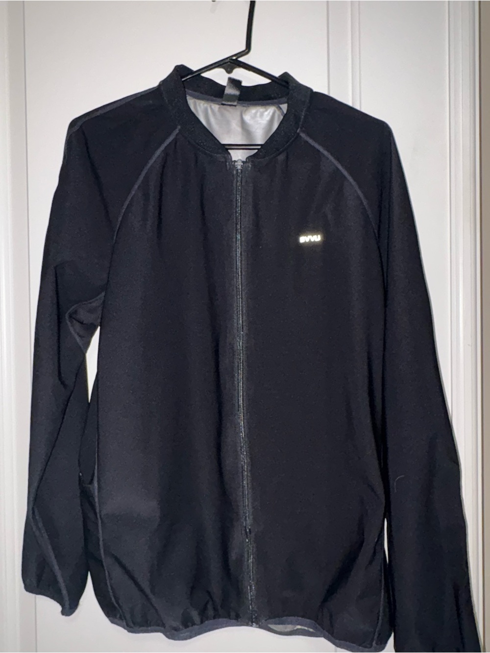 BVVU- Men's Black Full-Zip Sauna Suit.  Measurements in pics!